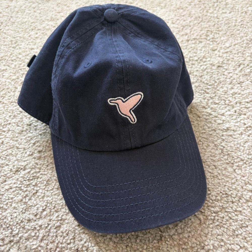 Birddogs Navy Blue Dad Hat Free The Bird Embroidered Cotton Strapback Cap Mens
